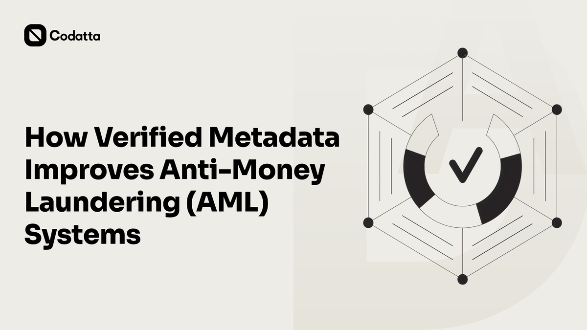 How Verified Metadata Improves Anti-Money Laundering (AML) Systems