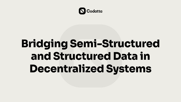 Bridging Semi-Structured and Structured Data in Decentralized Systems